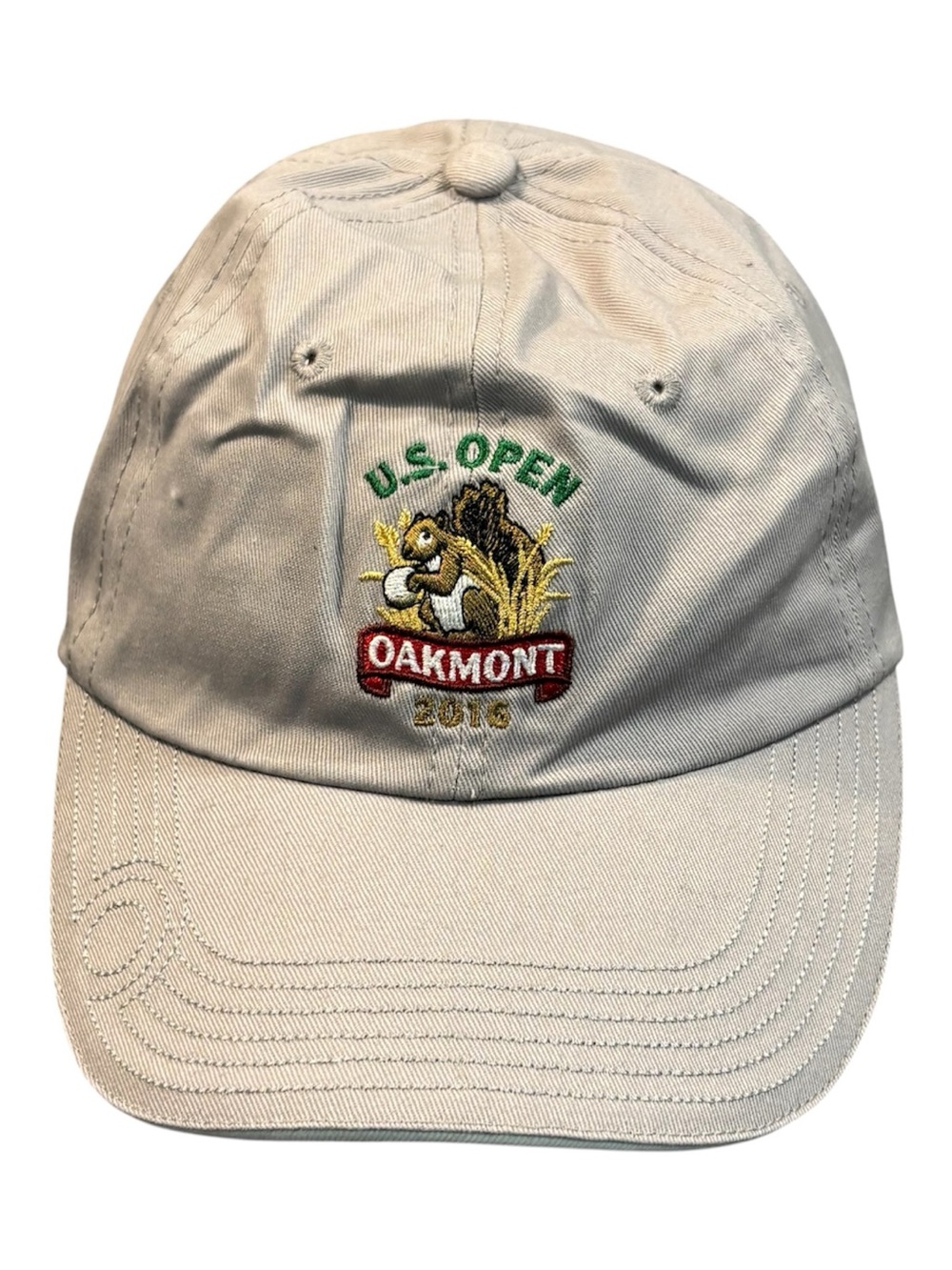 US Open Oakmont 2016 Hat Mens One Size Gray Strapback Cap USGA Member Golf